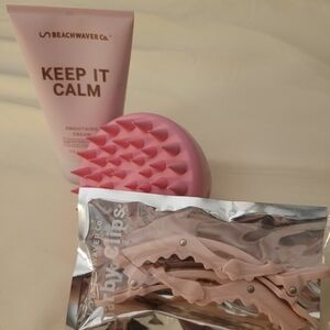 Beachwaver Bundle-Keep It Calm, Darby Clips, Scalp Massager New